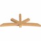 Ekena Millwork Alberta Smooth Timber Gable Bracket, Western Red Cedar, 96"W x 40"H x 5 1/2"D x 5 1/2"F, 10/12 Pitch GBW096X40X0606ALB00SWR - alternate 2